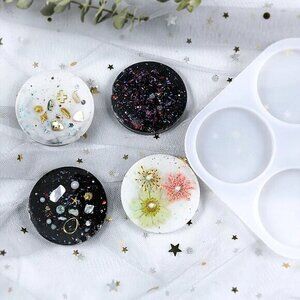 4.5cm Round Silicone Mold for Resin Pendant Resin Jewelry Pendant Mold